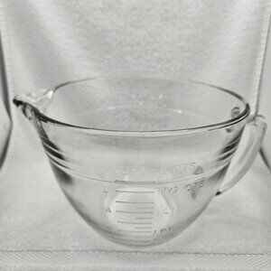 Anchor Hocking 8 Cup 2 Quart Measuring Cup Batter Bowl Glass 88 USA 17